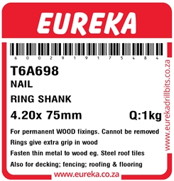 T6A698 - Ring Shank Nail -T6A698_Label_T